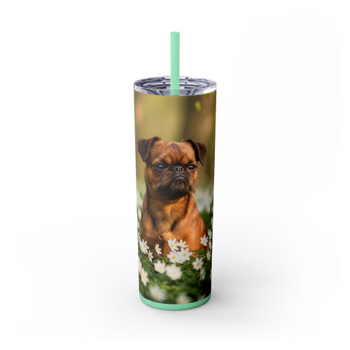 Skinny Tumbler with Straw – 20 oz Stainless Steel Cup
