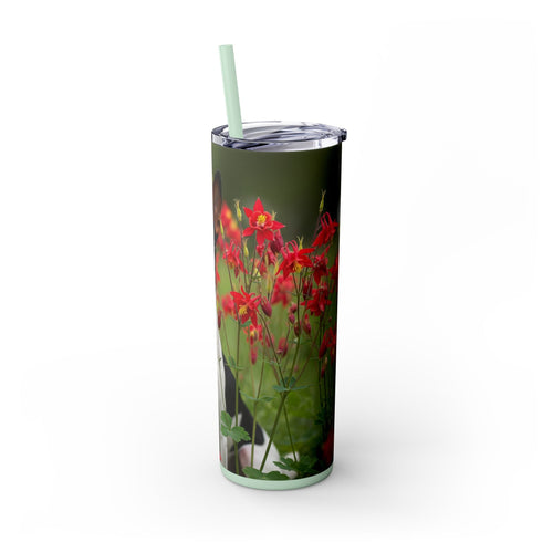 Skinny Tumbler with Straw – 20 oz Stainless Steel Cup