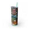 Skinny Tumbler with Straw – 20 oz Stainless Steel Cup