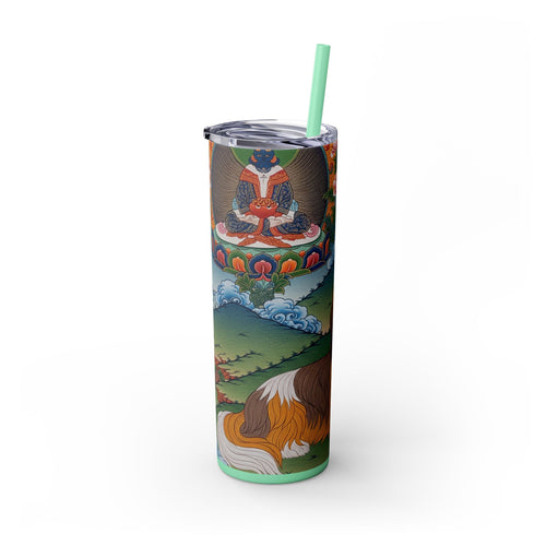 Skinny Tumbler with Straw – 20 oz Stainless Steel Cup