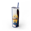 Skinny Tumbler with Straw – 20 oz Stainless Steel Cup