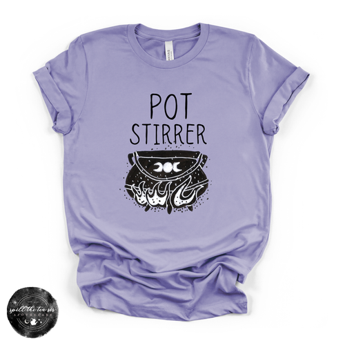 Pot Stirrer Tee | Funny Witchy Graphic T-Shirt