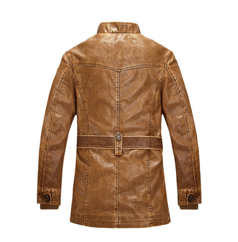 Winter Men's Leather Men's fashion Clothing With Zipper