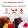 RentACoop Highrise Chicken Waterer and Feeder Set - 10lbs/2 Gal