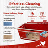 RentACoop Big Red Barn Chick Brooder Set | Durable, Lightweight, easy-clean, multipurpose | With Heating Plate, Feeder, Waterer, Absorbent Hatchling Liners, Jute Liners, LED Light, Security Latch
