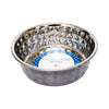 Country Living Set of 2 Hammered Stainless Steel Dog Bowls – Black Pearl