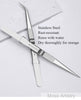 2 Pcs Set 6 Durable Stainless Steel Tweezer Set: Rust-resistant, Highly Elastic, Anti-static