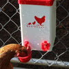 RentACoop 1 Gallon High Rise Chicken Waterer with 2 Auto-Fill Cups, Horizontal Nipples