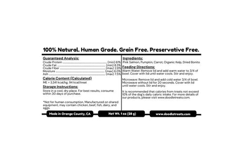 Doodle Treats Salmon Doodles for Dogs & Cats