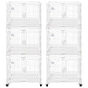 24-30 White Metal Wire Dog Crate DLS2402/DLS3002