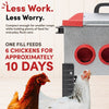 RentACoop 15lb Metal Chick2Chicken Feeder with 6 Ports