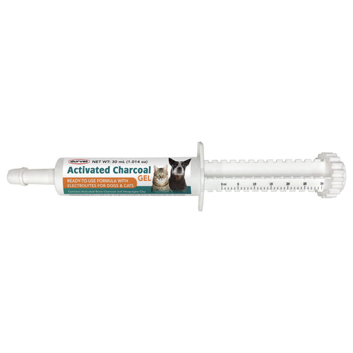 Durvet Activated Charcoal Gel 30ml Dogs Cats - Emergency Poison First Aid Treatment
