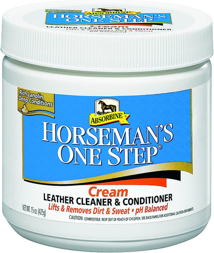 Absorbine Horseman's One Step Leather Cleaner Conditioner Tack Care Lanolin 15 oz.
