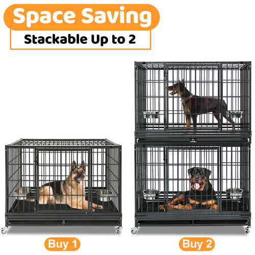 48 Heavy Duty Dog Cage for XL/XXL Dogs 481D