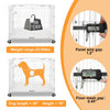 24-30 White Metal Wire Dog Crate DLS2402/DLS3002