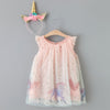 Summer Cute Princess Style Children's Dress With Embroidery Mesh