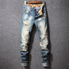 Hong Kong Style Ripped Jeans American Casual Loose