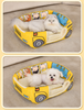 Cartoon Bus 2-in-1 Pet House Bed