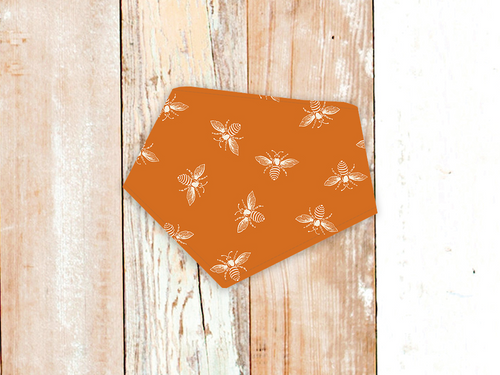 Orange Bees Dog Bandana