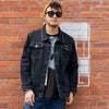 Plus Size Men's Trendy Brand Slim Denim Jacket Plus Fat