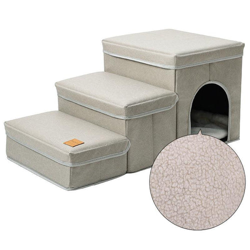 3 Steps Stairs Multifunctional Dog House