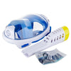 Anti Fog Snorkeling Full Face Mask Silicone Full Dry Diving Goggles With Camera