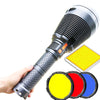 Home USB Rechargeable Flashlight Long-range Searchlight