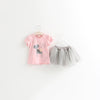 Fashion Girl Cartoon Cute Short Skirt Two-piece Suit