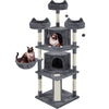 Renwick 69in Large Cat Tree Tower with Condos & Scratching Board - Dark Gray