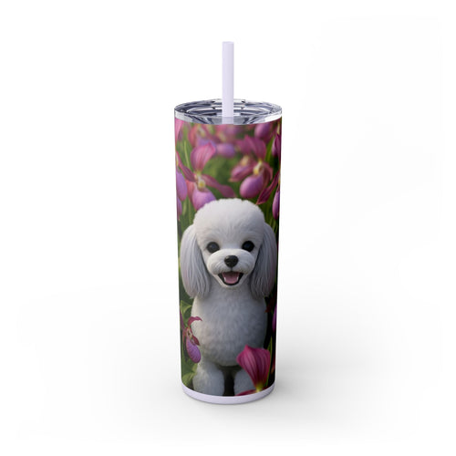 Skinny Tumbler with Straw – 20 oz Stainless Steel Cup