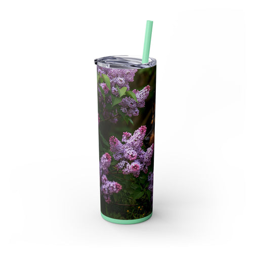 Skinny Tumbler with Straw – 20 oz Stainless Steel Cup