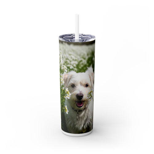 Skinny Tumbler with Straw – 20 oz Stainless Steel Cup