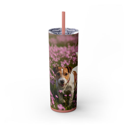 Skinny Tumbler with Straw – 20 oz Stainless Steel Cup