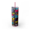 Skinny Tumbler with Straw – 20 oz Stainless Steel Cup