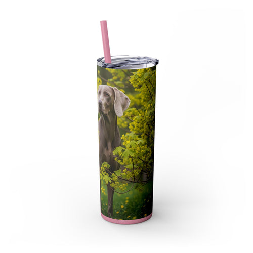 Skinny Tumbler with Straw – 20 oz Stainless Steel Cup