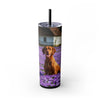 Skinny Tumbler with Straw – 20 oz Stainless Steel Cup