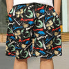 Summer Beach Pants Men's Loose Casual Fifth Pants Ice Silk High Elasticity Quick-drying
