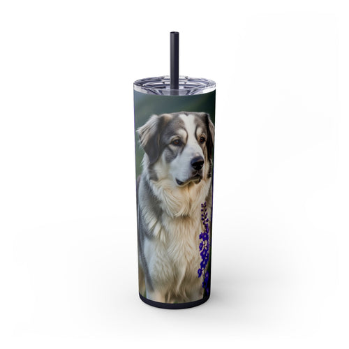 Skinny Tumbler with Straw – 20 oz Stainless Steel Cup