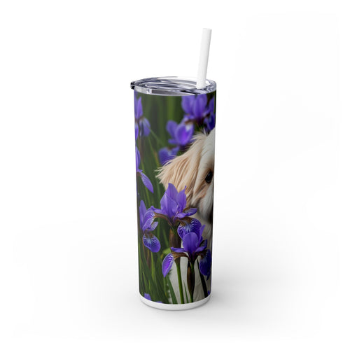 Skinny Tumbler with Straw – 20 oz Stainless Steel Cup