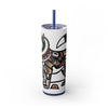 Skinny Tumbler with Straw – 20 oz Stainless Steel Cup