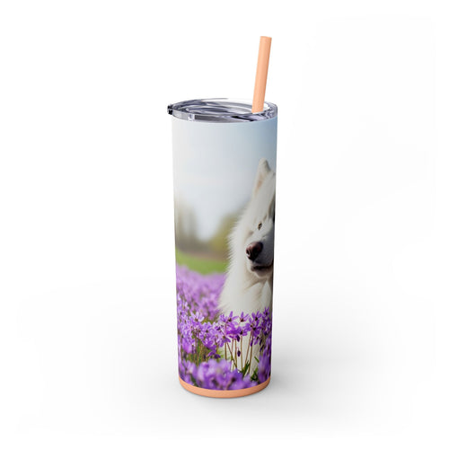 Skinny Tumbler with Straw – 20 oz Stainless Steel Cup