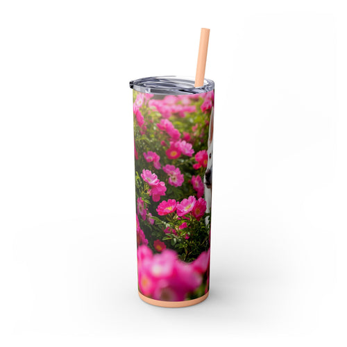 Skinny Tumbler with Straw – 20 oz Stainless Steel Cup