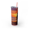 Skinny Tumbler with Straw – 20 oz Stainless Steel Cup
