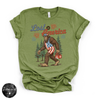 Bigfoot Lost in America Tee | Funny Sasquatch Road Trip Graphic T-Shirt
