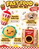 Fast Food Hide & Seek Squeaky Dog Toy Set