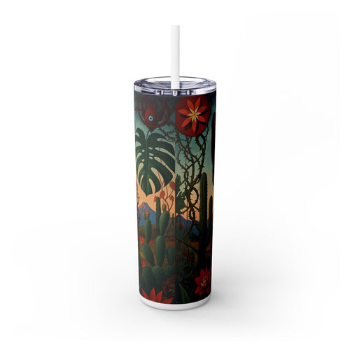 Skinny Tumbler with Straw – 20 oz Stainless Steel Cup