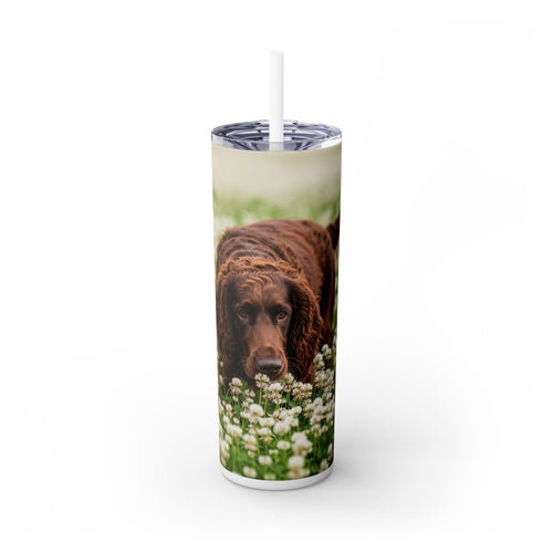 Skinny Tumbler with Straw – 20 oz Stainless Steel Cup