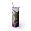 Skinny Tumbler with Straw – 20 oz Stainless Steel Cup