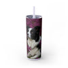 Skinny Tumbler with Straw – 20 oz Stainless Steel Cup