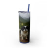 Skinny Tumbler with Straw – 20 oz Stainless Steel Cup